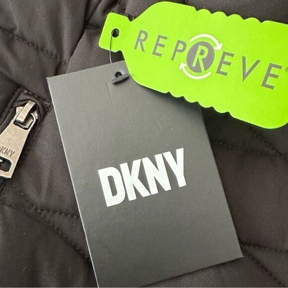 DKNY Black Puffer Jacket Women’s Size Large Black 5° Warmth DL3MPL87 - Picture 9 of 9